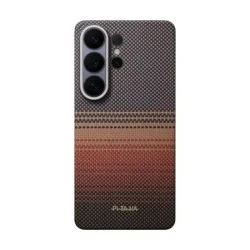 Pitaka Edge Ultra Slim Case with Aaron Button for Samsung S26 Ultra - Sunset